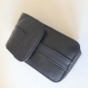 Nikon Black Leather Phone Case